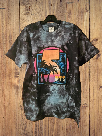 Tie Dye Tropical 5Pts Heavyweight Tee